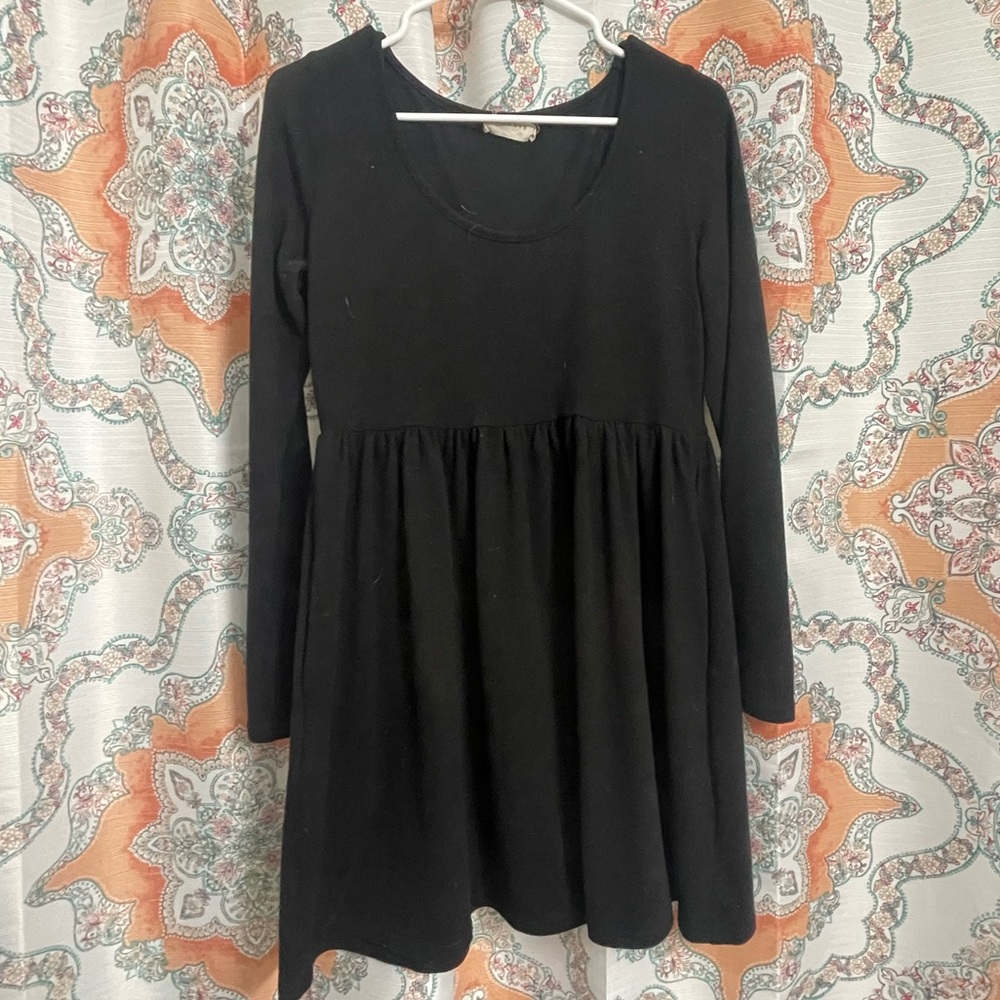 Ninexis Long Sleeve Black Mini Dress